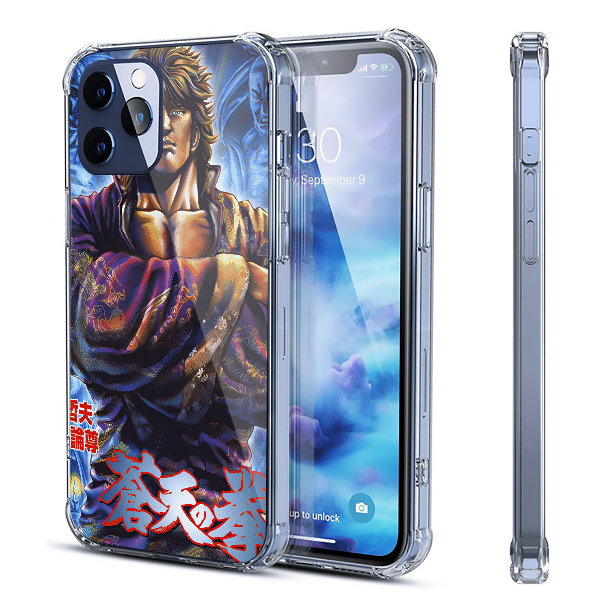 （画像用） 北斗の拳 Fist of the North Star 【iPhone 12シリーズ対応】透明スマホケース（クリアソフトケース）